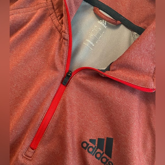 Adidas Red/Black Quarter Zip Pullover | Size: S - Picture 4 of 4